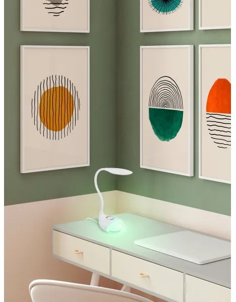 Eglo 97078 - Dimmelhető LED asztali lámpa CABADO 1 LED/2,2W+0,3W/230V RGB