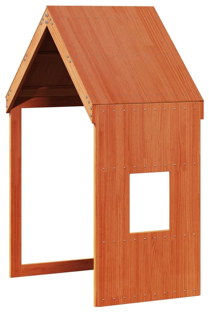 viaszbarna tömör fenyőfa gyerekágytető 60 x 99 x 139,5 cm