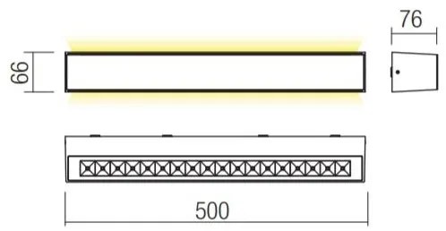 Redo 90261 - LED kültéri fali lámpatest AROOS LED/21W/230V 3000K IP65 barna