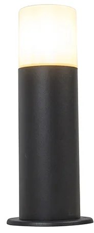 Kültéri állólámpa fekete opál búrával fehér 30 cm IP44 - Odense