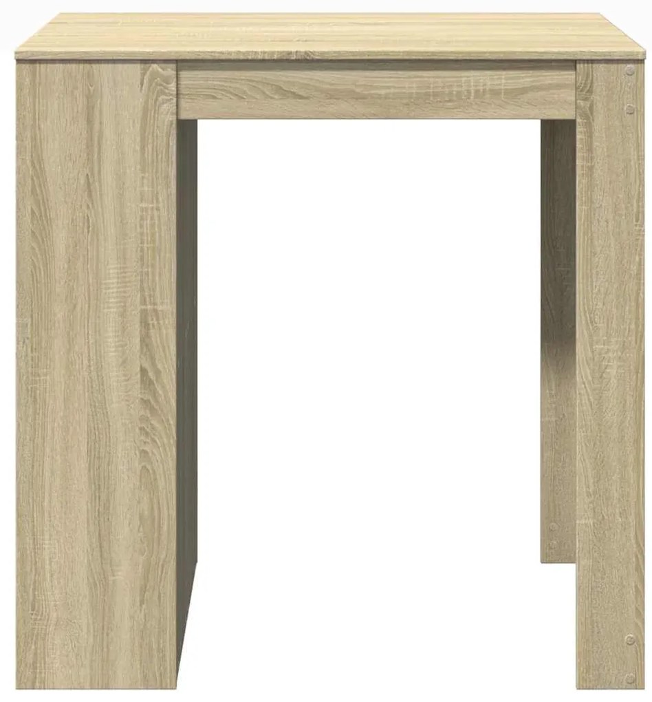 sonoma tölgy színű szerelt fa bárasztal 102 x 70 x 103,5 cm