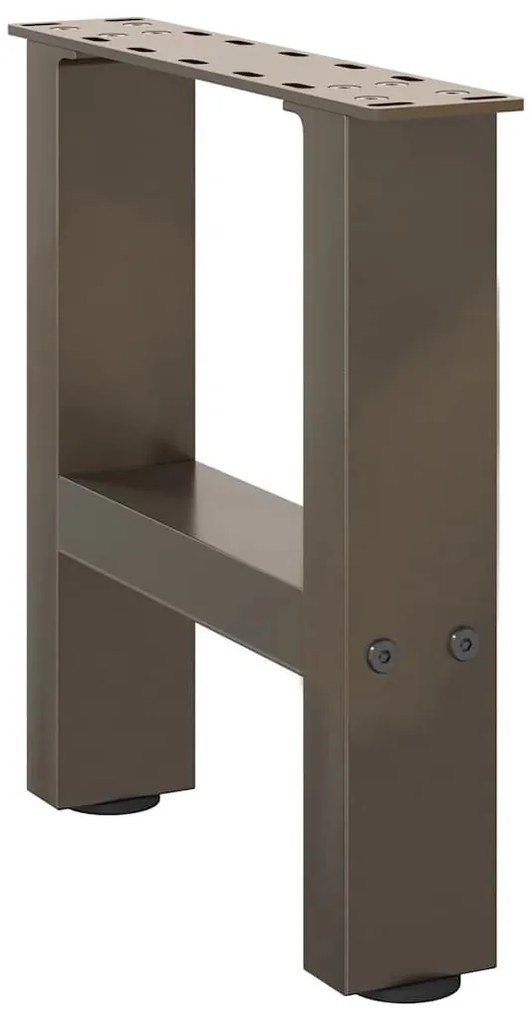 2 db natúr acél dohányzóasztal láb 40 x (30-31) cm acél