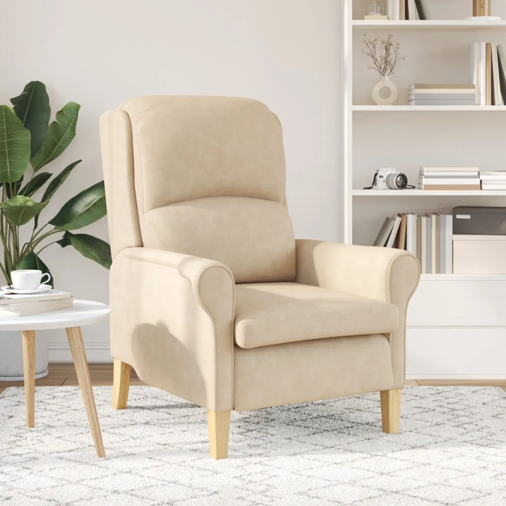 Krém Karosszék Krém Szövet és Fa Standard Ergonomikus