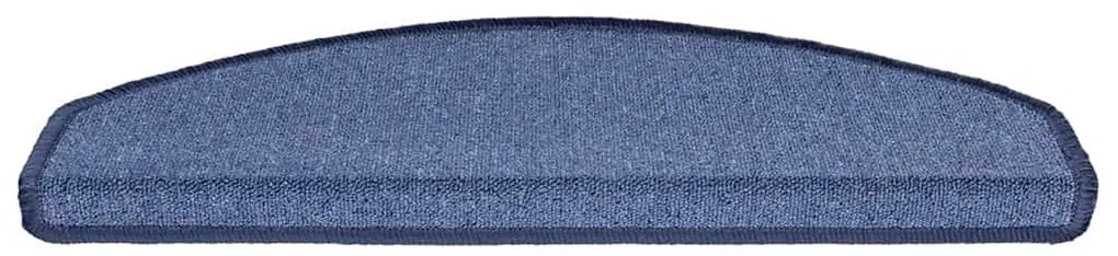 30 db kék, félkör alakú, nagy lépcsőszőnyeg 65 x 24 x 4 cm