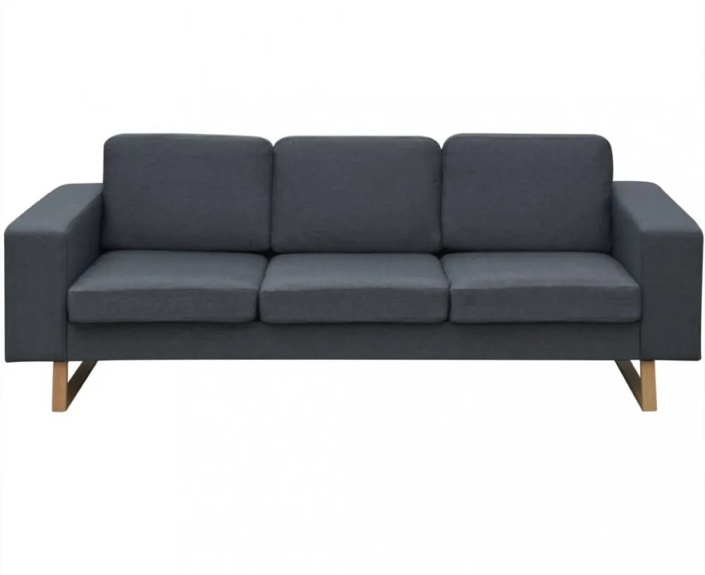 vidaXL 2 és 3 személyes sötét szürke kanapé szett