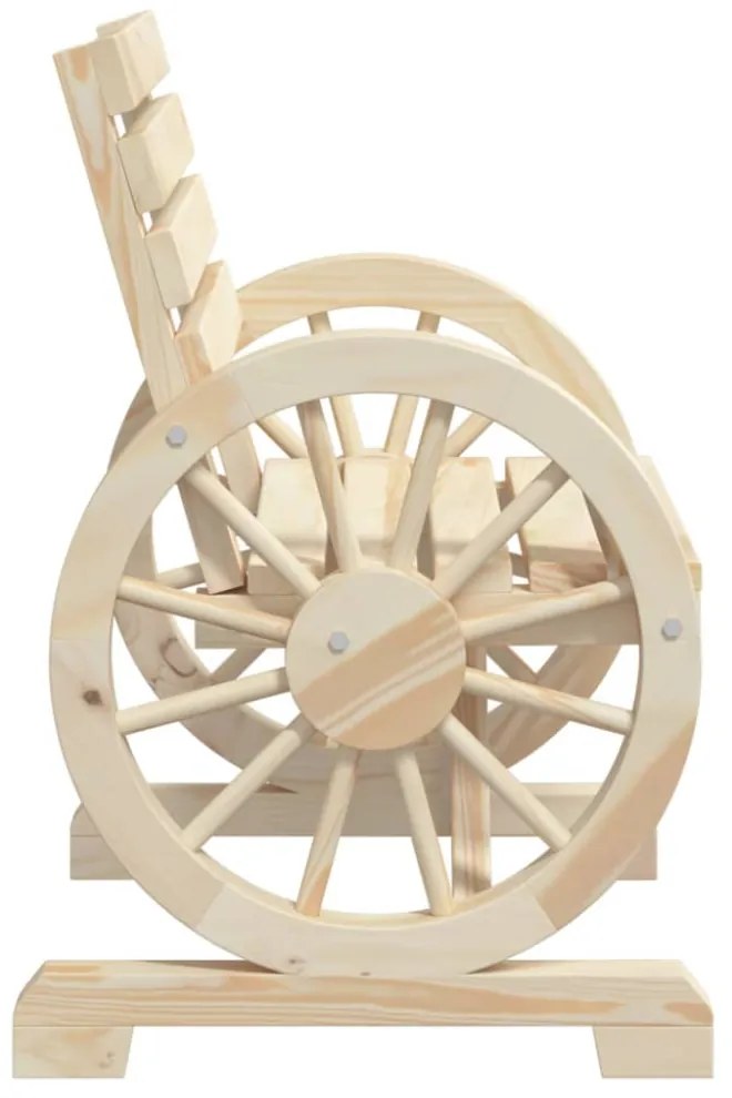 4 db tömör fenyőfa kerti szék