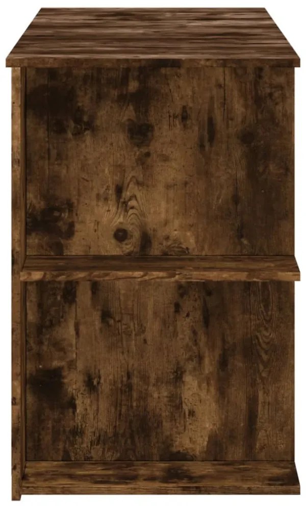 füstös tölgy színű szerelt fa íróasztal 140x50x75 cm