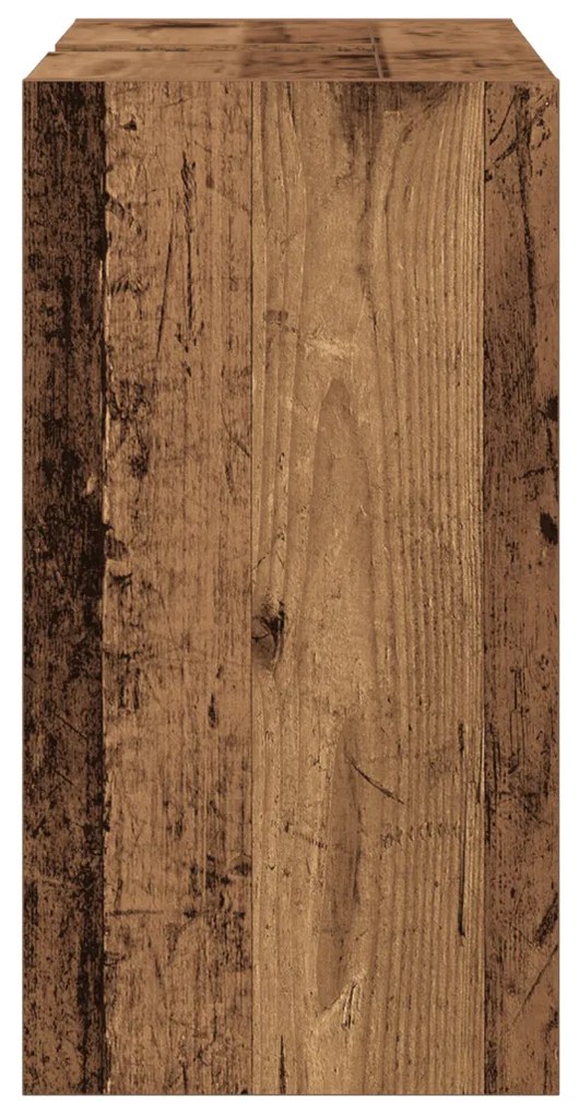 mosdó szekrény Régi fa 63x29x55 cm Mérnöki fa