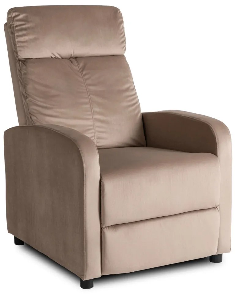 TV és Relaxfotel Bézs Bársony Kárpittal. DANNY