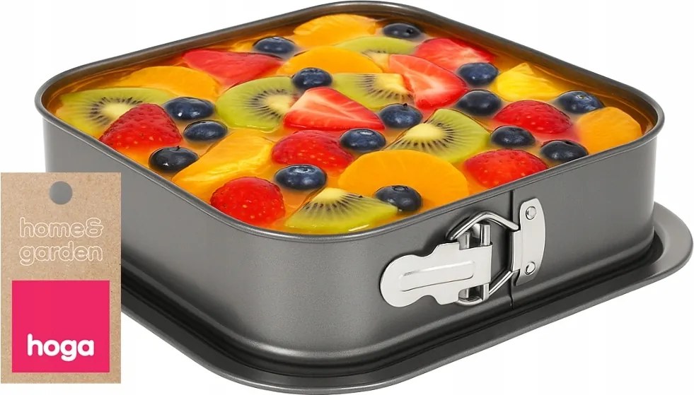 Sütőforma Tortaforma Csatlakozóval és Tányérral, Levehető 24 x 24 x 6 cm