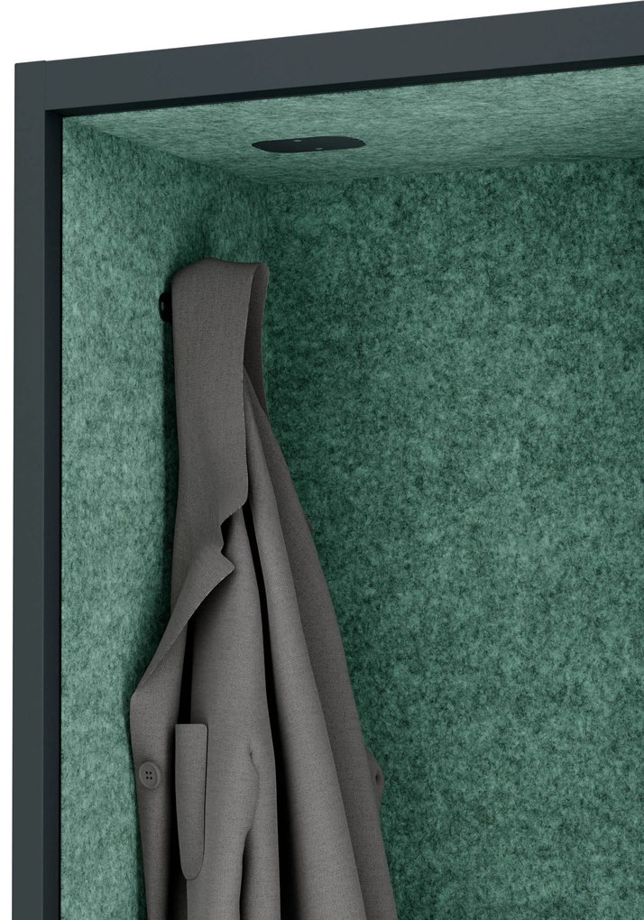 Sally 1150mm korpus Czarny - siedzisko Zielony