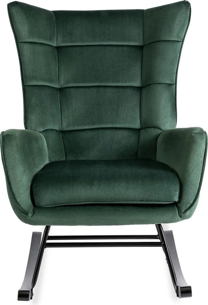 Hintafotel zöld bársony kárpittal – JACKSON