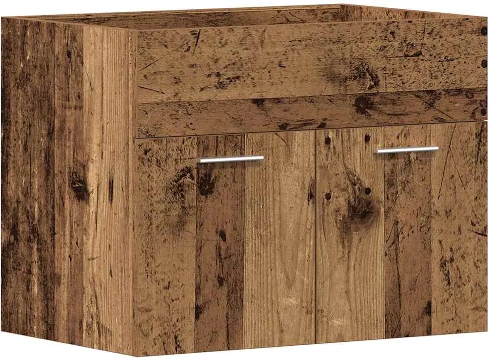 vidaXL antik fa szerelt fa mosdószekrény 60x38,5x46 cm