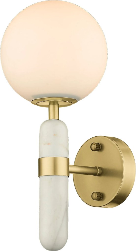 Cosmolight glamour modern fali lámpa la spezia fehér sárgaréz cosw01343br