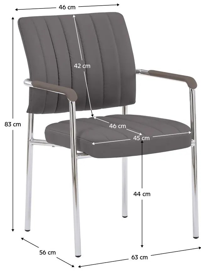 Konferencia szék Flos (taupe + króm). 1119353