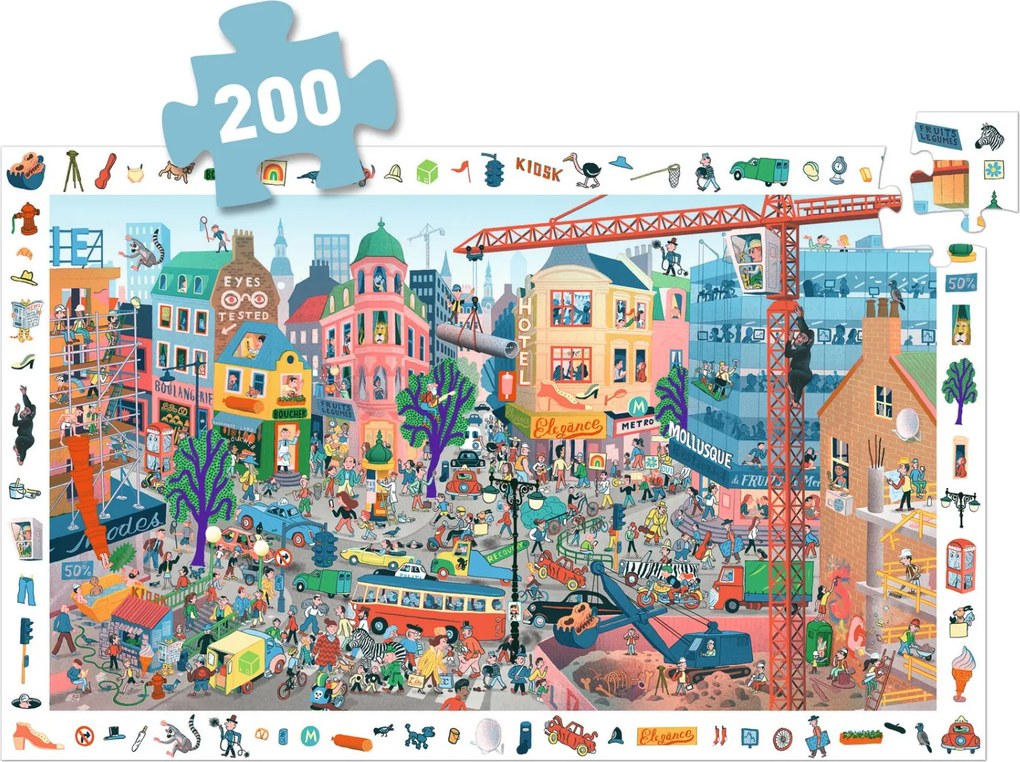 Megfigyeltető puzzle - A város, 200 db-os - The city