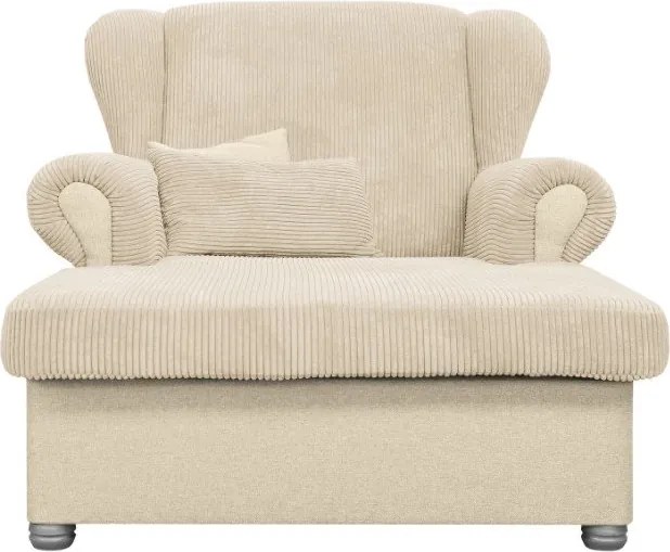 Bézs kordbársony fotel Lord – Ropez