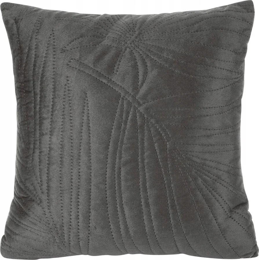 Párnahuzat LUIZ/4 40x40 grafit pálmalevél dekoratív