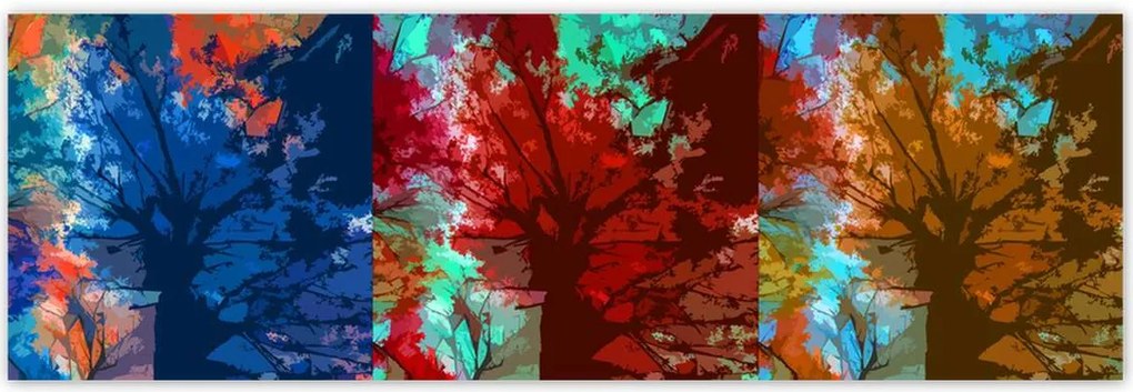 Poszterek 200x66 Őszi absztrakt