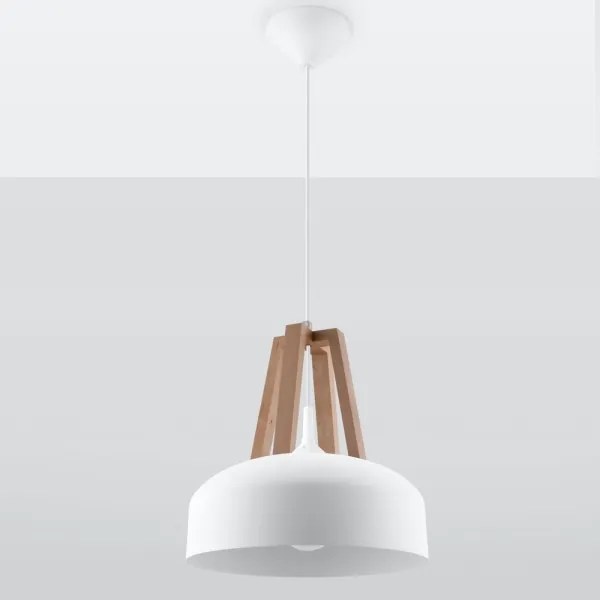 Sollux SL.0388 - Csillár zsinóron CASCO 1xE27/60W/230V átm. 30 cm