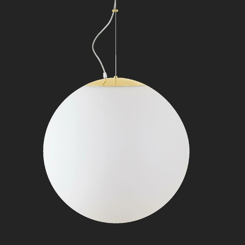 Osmont 62198 Adria L5 Hp üvegfüggő lámpa polírozott sárgaréz fehér IP4