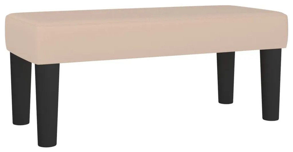 cappuccino színű műbőr rugós ágy matraccal 120 x 200 cm