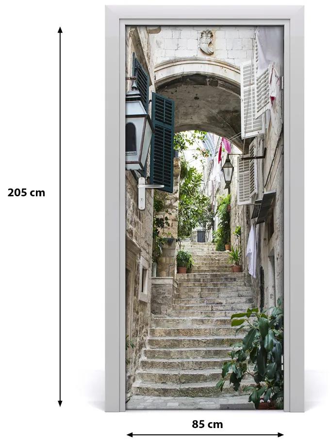 Fotótapéta ajtóra Az utcák Dubrovnik 75x205 cm
