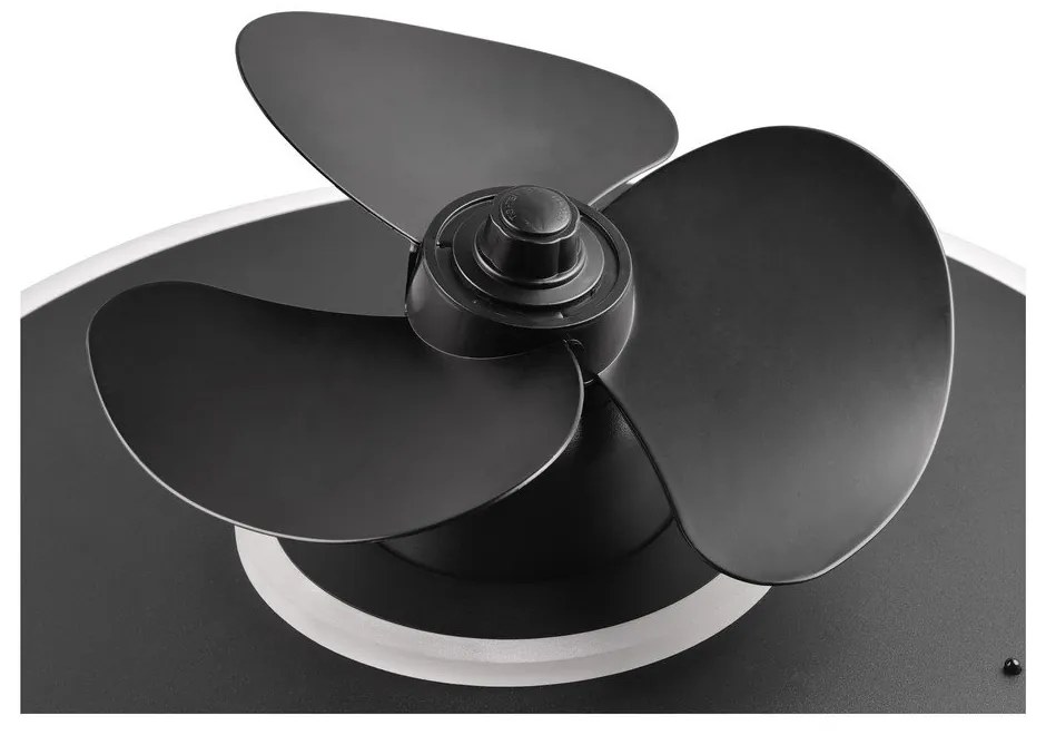 Matt fekete LED mennyezeti lámpa Nybro – Trio