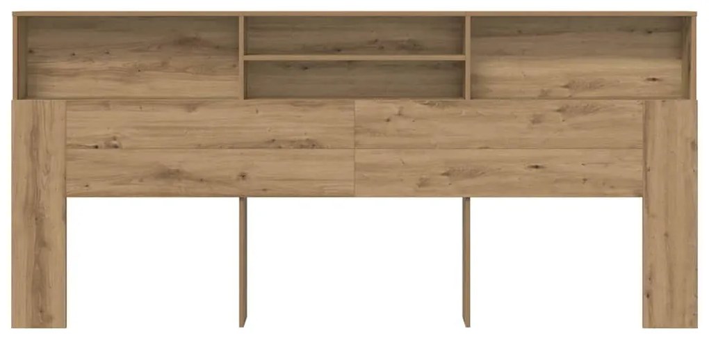 Fejhajtó szekrény kézműves tölgy 220 x 19 x 101.5 cm Faanyag