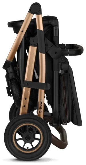 Lionelo - AMBER 2 az 1-ben kombinált babakocsi Black Onyx