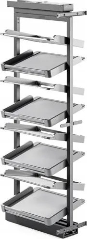 Kihúzható Kosár Szekrény Cipőspolc Symphony 8P Antracit WB-681B L-450