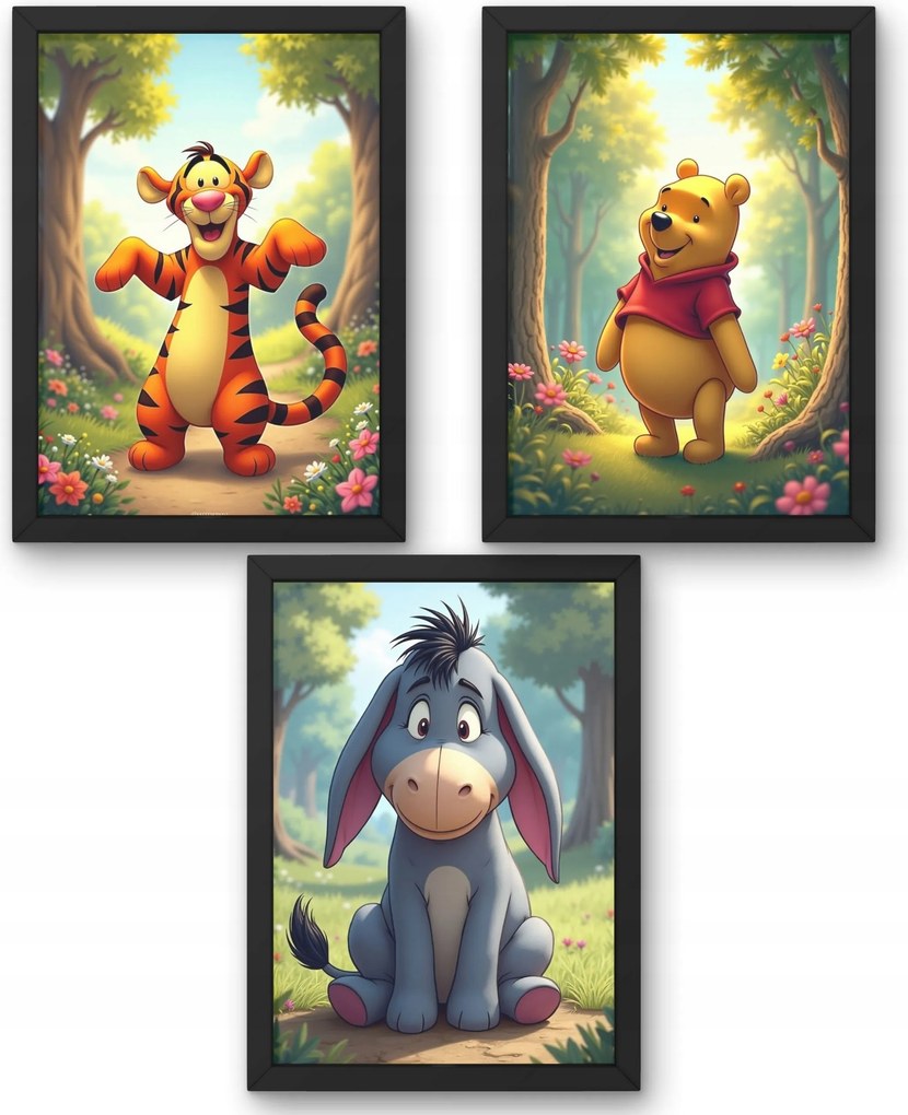 Három darabos Micimackó poszter szett