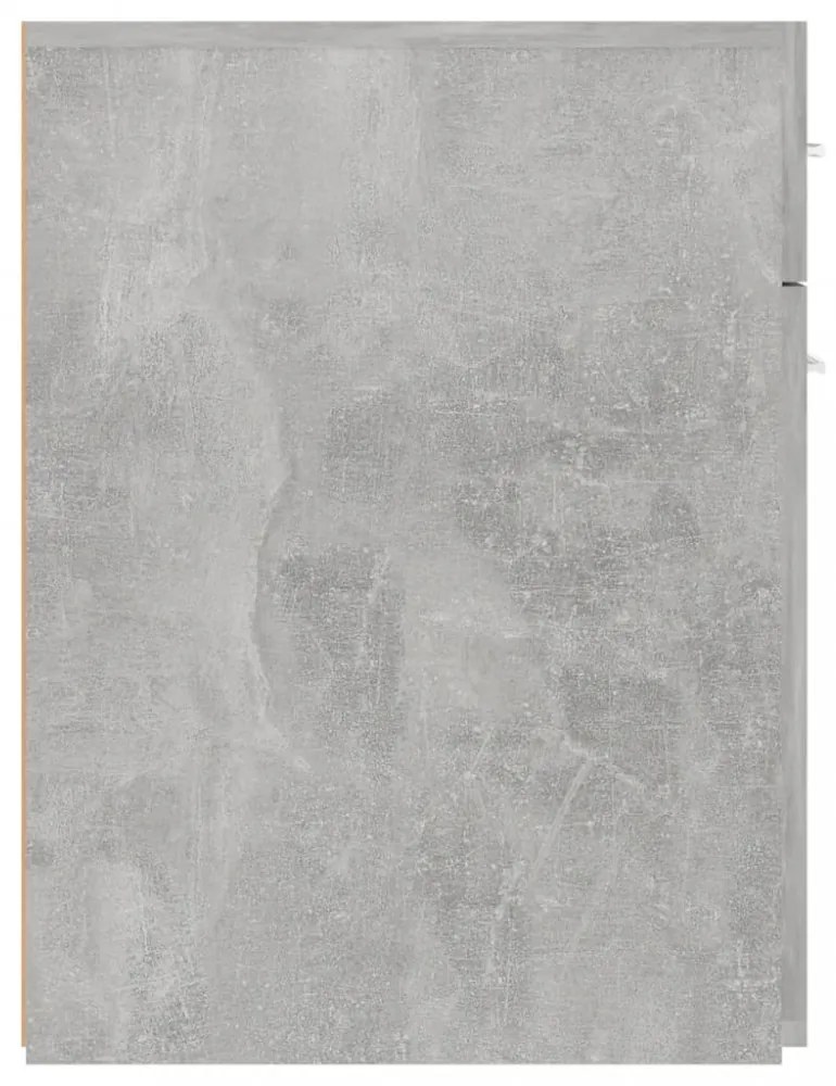 betonszürke szerelt fa patikaszekrény 20 x 45,5 x 60 cm