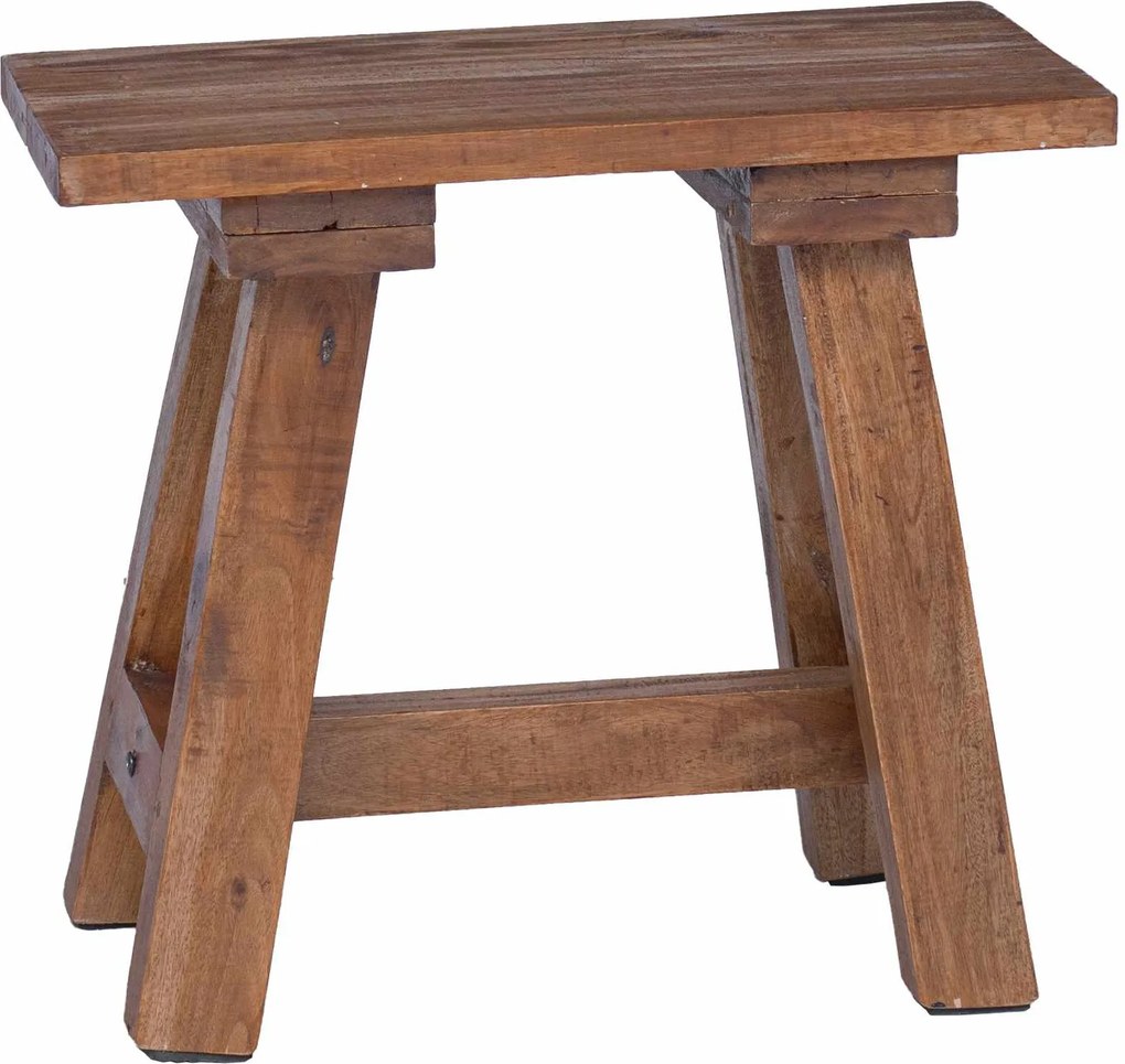 vidaXL pad Természetes 50,5 x 25 x 47,5 cm Tömör mahagóni fa