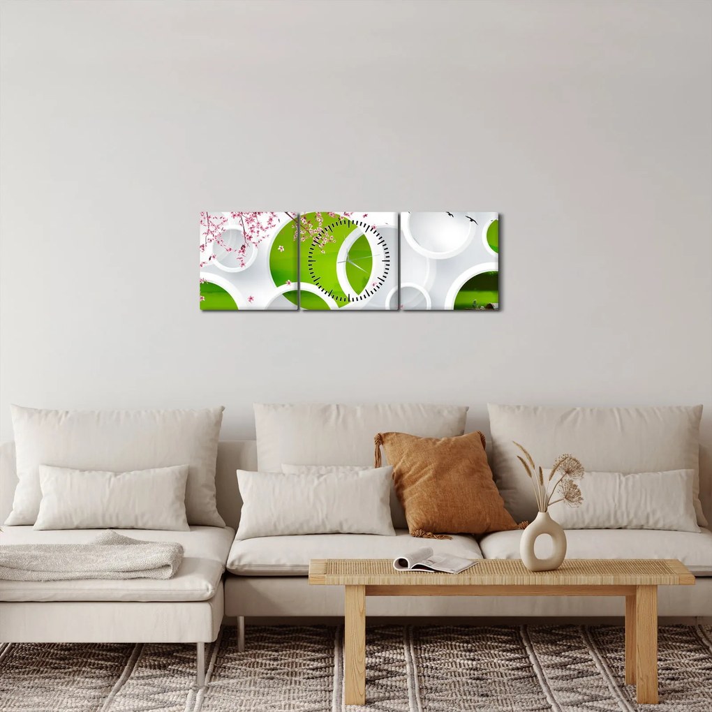 Kép - móló a tó felett (órával) (90x30 cm)