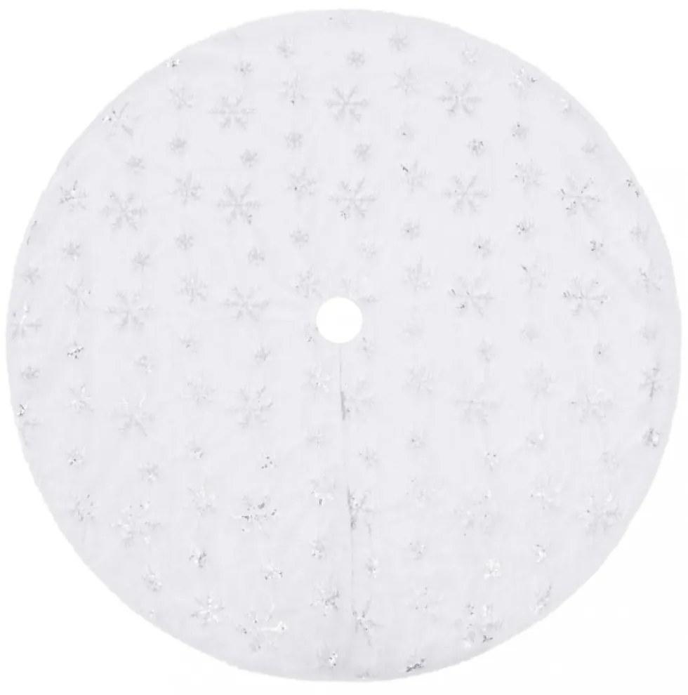 luxus karácsonyfa szoknya fehér műszőrme 90 cm