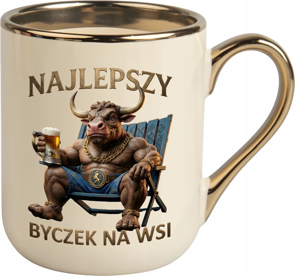 Krémes bögre A legjobb bika a faluban bika születésnapi ajándék sör