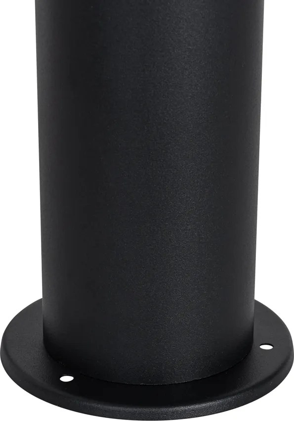 Fekete kültéri állólámpa opálbúrával 70 cm - Odense