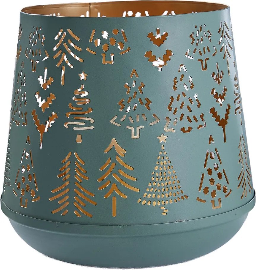 MOUNTAIN LODGE fém lámpás 20 cm , zöld