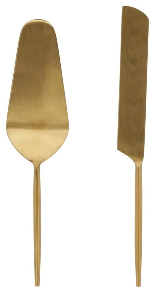 Rozsdamentes acél torta tálaló készlet 2 db-os Lite – Kave Home