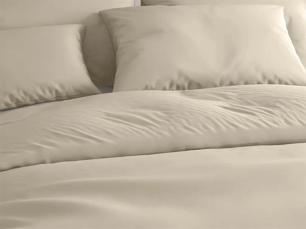 Pamut ágynemű LUX bézs hotelszárnyú tasak Ágyneműhuzat mérete: 70 x 90 cm | 140 x 200 cm