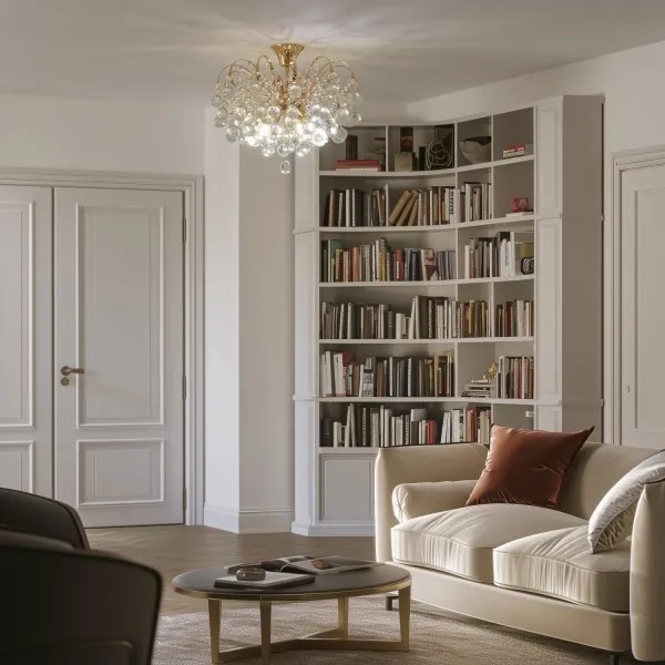 Brilagi - Felületre szerelhető csillár CRYSTAL 6xE14/60W/230V arany