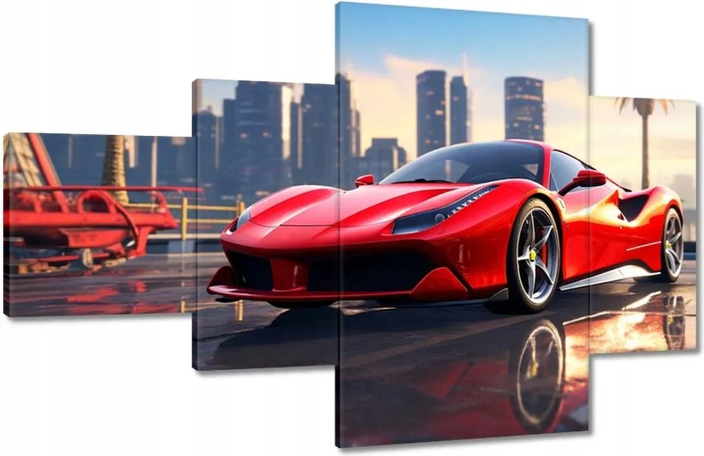 Vászonkép 130x80 Piros Ferrari