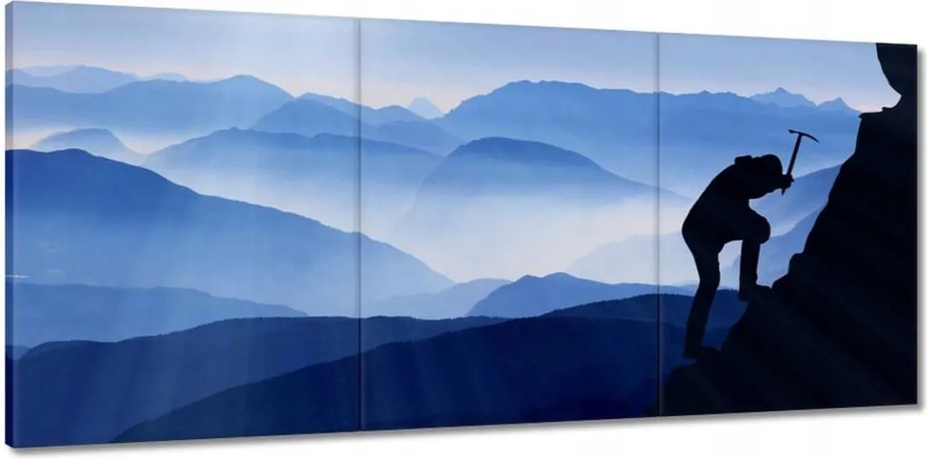 Vászonkép 150x70 Magashegyi hegymászás