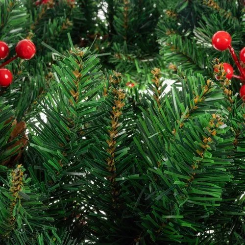 Karácsonyi Koszorú Ajtóra Dekoratív Dísz 60cm Sűrű XXL