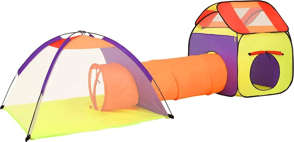 vidaXL többszínű gyerekjátszósátor 338 x 123 x 111 cm