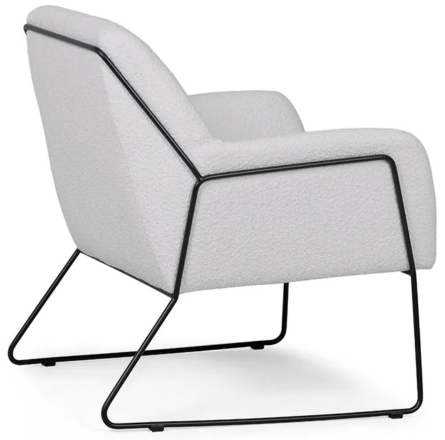 Szürke design karosszék MILAN