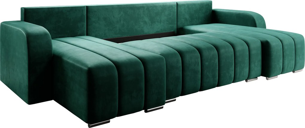 Univerzális ülőgarnitúra, smaragd, PORIMA U