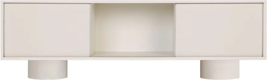 Szürkésbézs TV-állvány 160x48x42 cm Taro – noo.ma