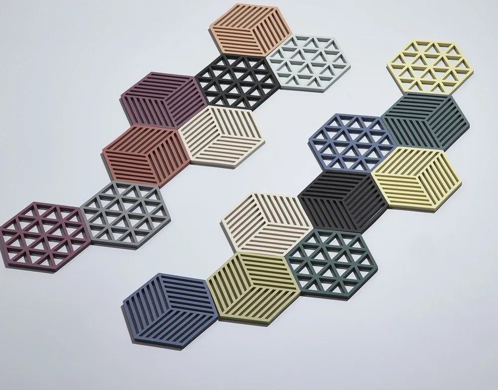 Geo kék szilikon edényalátét - Zone